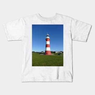 Smeaton's Tower, Plymouth Hoe Kids T-Shirt